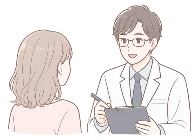 医師による診察のイメージ